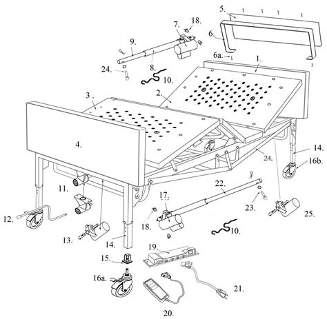 full electric bariatric bed parts